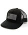 Image #1 - Dri-Duck Men's Retro Rope Americana Ball Cap, Black, hi-res