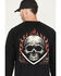 Image #4 - Hawx Men's FR Flaming Skull Long Sleeve Graphic Work T-Shirt, Black, hi-res