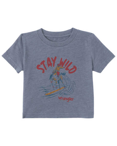 Wrangler Toddler Boys' Stay Wild Short Sleeve Graphic T-Shirt , Grey, hi-res