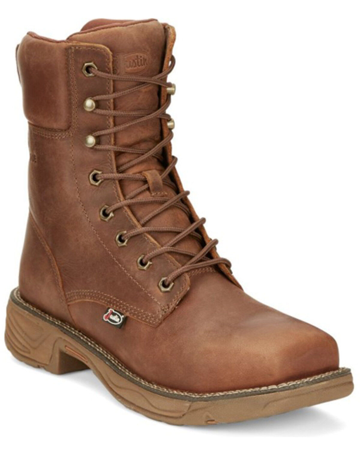 Image #1 - Justin Men's Rush Lacer Work Boots - Nano Composite Toe, Tan, hi-res