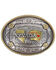 Cody James Men's Two Tone Nevada Oval Belt Buckle, Silver, hi-res