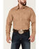 Stetson Men's Solid Brown Long Sleeve Snap Western Shirt , Brown, hi-res