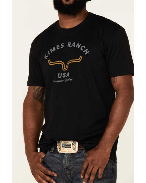 Image #3 - Kimes Ranch Men's Arch Logo Short Sleeve T-Shirt , Black, hi-res