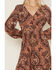 Image #3 - Wrangler Women's Mosaic Print Maxi Dress, Brown, hi-res