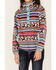 Cruel Girl Girls' Serape Stripe Cheetah Print Fleece Pullover, Multi, hi-res