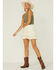 Very J Women's Ruffled Mini Skirt, Beige/khaki, hi-res