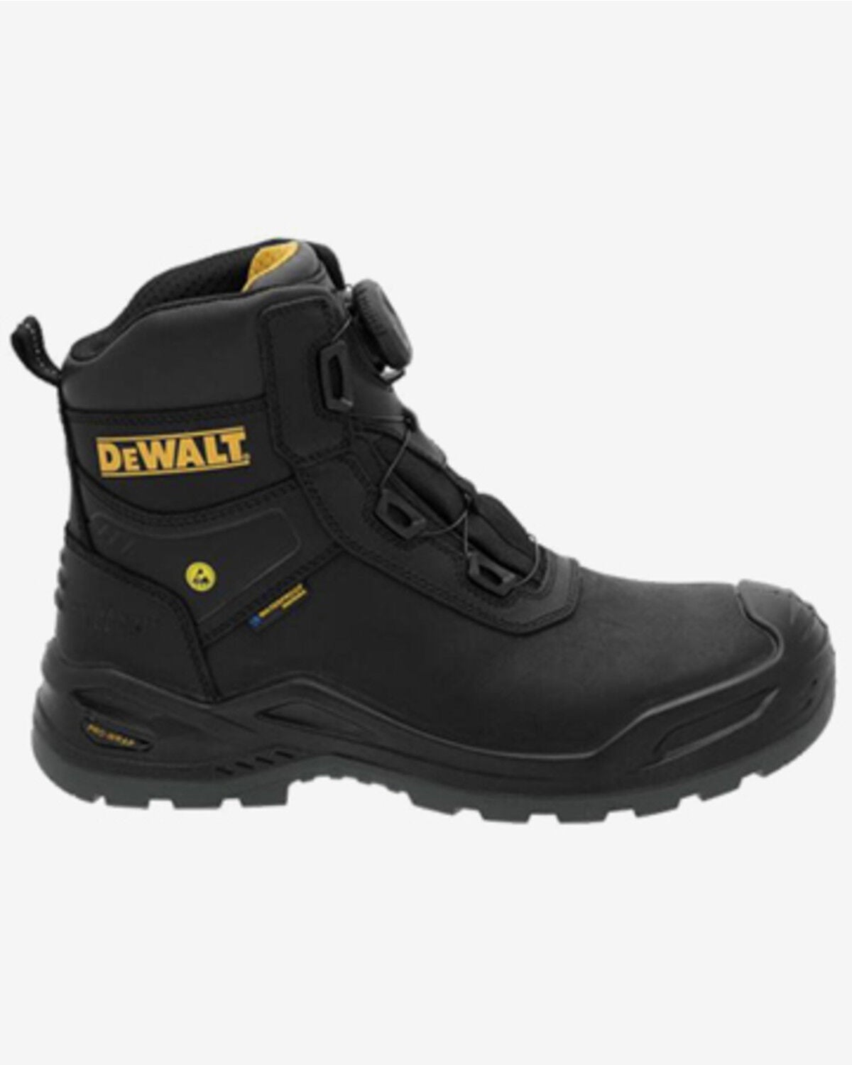 Image #2 - DeWalt Men's Apex BOA&reg; Waterproof Work Boots - Composite Toe, Black, hi-res