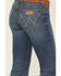 Image #4 - Wrangler Women's Mae Premium Patch Boot Cut Jeans, Blue, hi-res