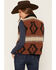 Image #4 - Shyanne Women's Timberline Reversible Southwestern Print Sherpa Lined Blanket Vest, Saddle, hi-res