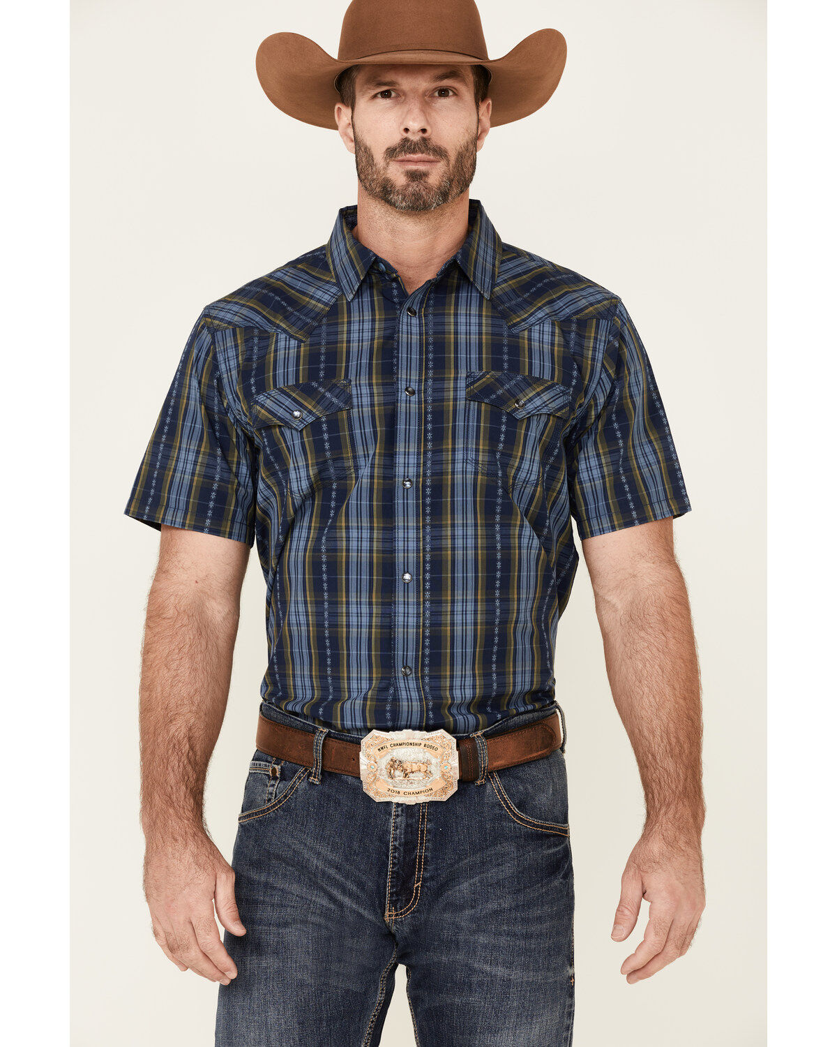 Short sleeve western button up clearance