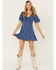 Image #1 - Idyllwind Women's Cardinal Printed Mini Dress, Steel Blue, hi-res