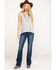 Image #6 - Shyanne Women's Dark Wash Aztec Mock Flap Bootcut Jeans, , hi-res