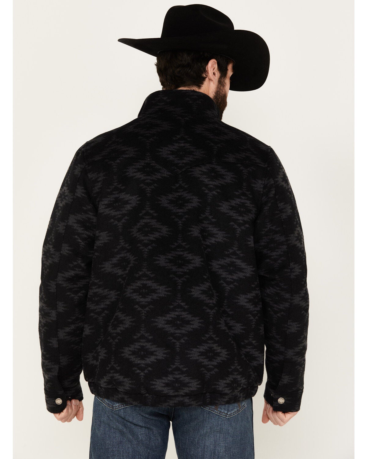 Image #4 - Cinch Men's Wool Insulated Southwestern Print Climate Control Jacket - Big, , hi-res