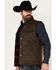 Image #2 - Cody James Men's Oil Slick Snap Vest - Big, Brown, hi-res