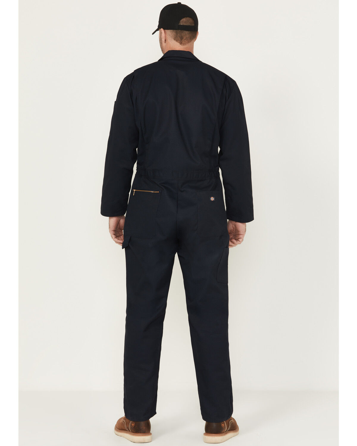 Image #4 - Dickies Men's Deluxe Blended Long Sleeve Coverall, Navy, hi-res