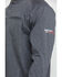 Image #4 - Ariat Men's FR Air Henley Long Sleeve Work Shirt, Charcoal, hi-res