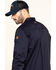 Hawx Men's FR Long Sleeve Woven Work Shirt - Tall , Navy, hi-res
