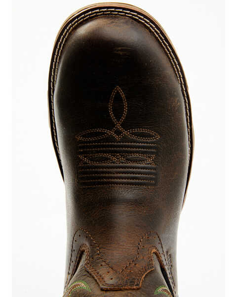 Image #6 - Double H Men's Apparition Waterproof Electrical Hazard Western Roper Boots - Composite Toe, Brown, hi-res