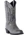 Laredo Men's Harding Grey Waxy Leather Western Boots - Medium Toe, Grey, hi-res