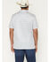 Image #4 - Panhandle Slim Men's Southwestern Print Short Sleeve Pearl Snap Performance Polo, Natural, hi-res