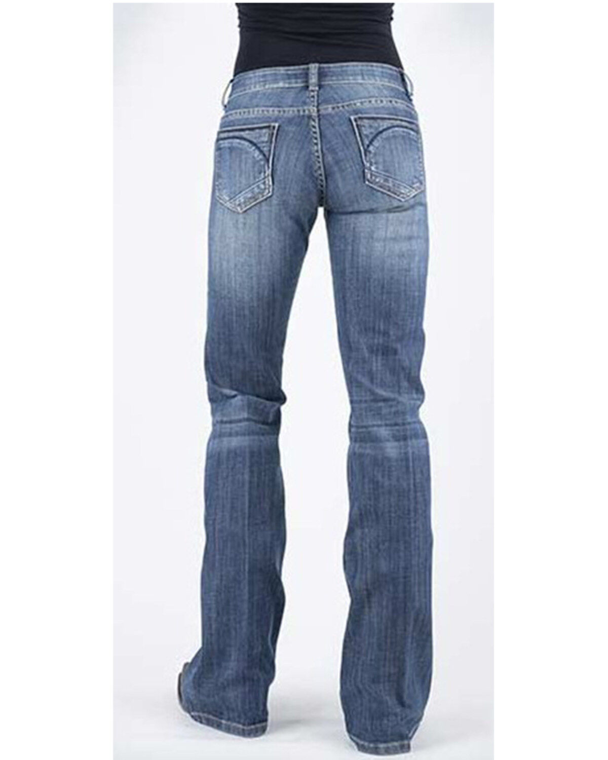 Image #2 - Stetson Women's Medium 816 Classic Bootcut jeans, , hi-res