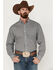 Image #1 - Ariat Men's Iver Floral Print Wrinkle Free Long Sleeve Button Down Shirt, Green, hi-res
