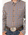 Image #3 - Cody James Men's Hound Dog Plaid Print Long Sleeve Button-Down Western Shirt - Tall, Chocolate, hi-res
