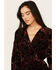 Image #2 - Shyanne Women's Burnout Velvet Peasant Mini Dress, Black, hi-res
