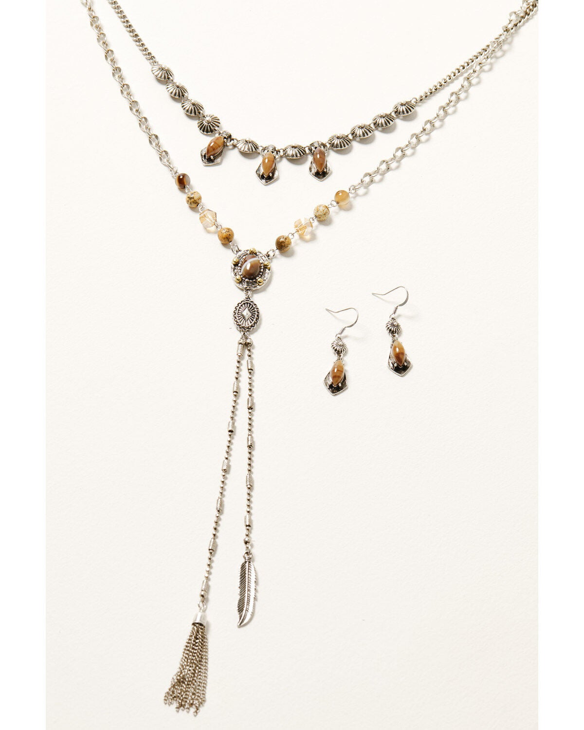 Shyanne Women's Heritage Valley Jewelry Set - 2 Piece, Silver, hi-res