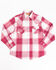 Image #1 - Wrangler Girls' Plaid Pearl Snap Long Sleeve Western Shirt, , hi-res