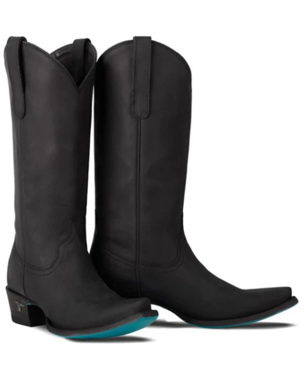 Image #1 - Lane Women's Emma Jane Tall Western Boots - Snip Toe, Black, hi-res