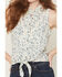 Image #3 - Idyllwind Women's Saffron Floral Print Sleeveless Button-Down Western Shirt, Cream, hi-res