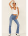 Image #1 - Levi's Women's 725 Tribeca Sun High Rise Bootcut Jeans, Blue, hi-res