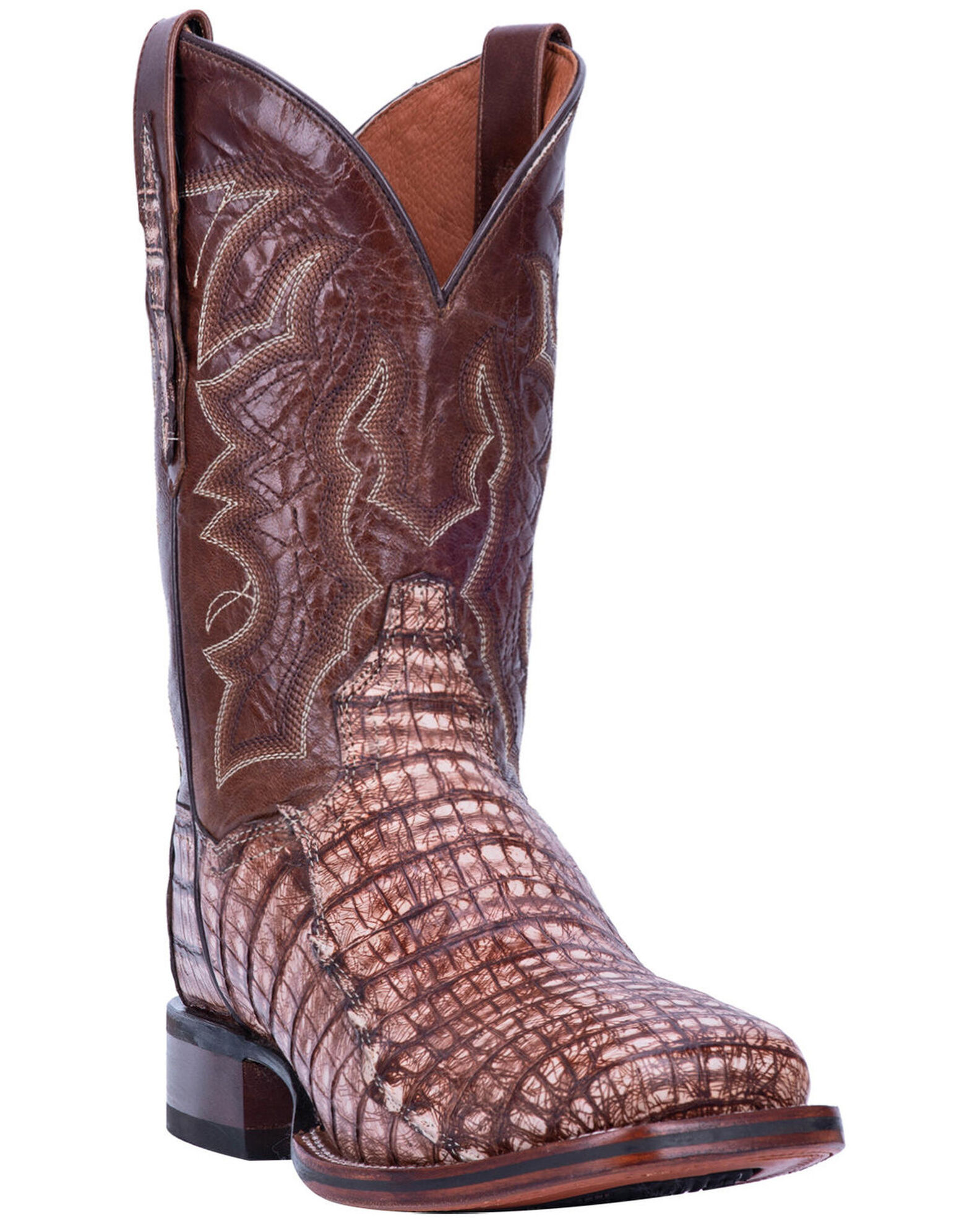 Product Name Dan Post Men s Kingsly Caiman Western Boots Wide Square Toe