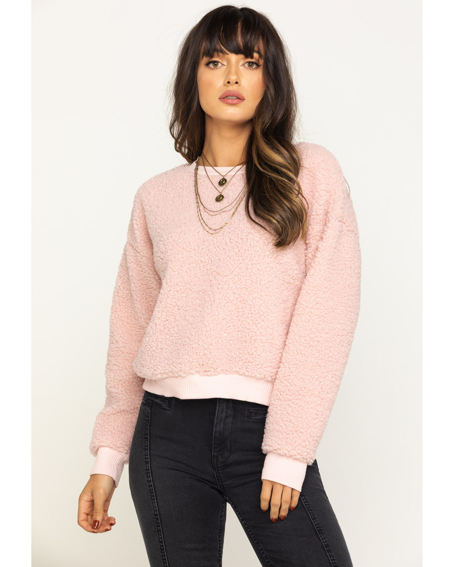 Womens fuzzy sweatshirt 2025