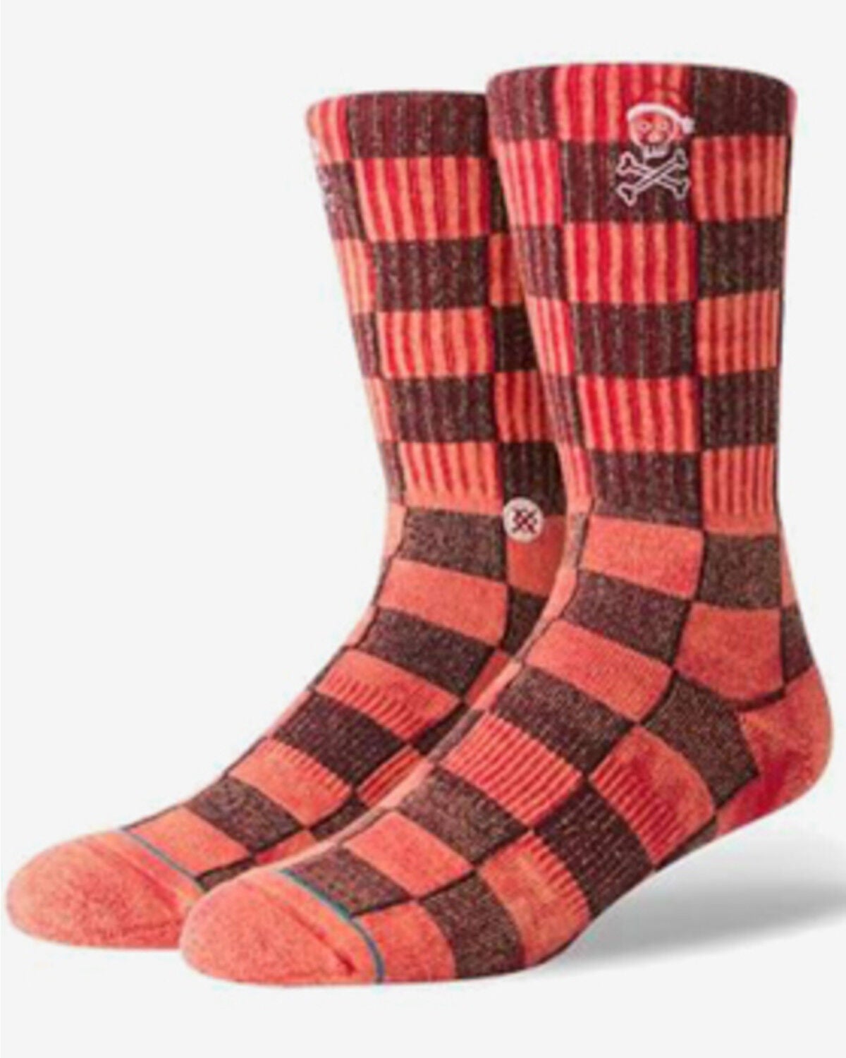 Stance Men's Santarchy Crew Socks, Red, hi-res
