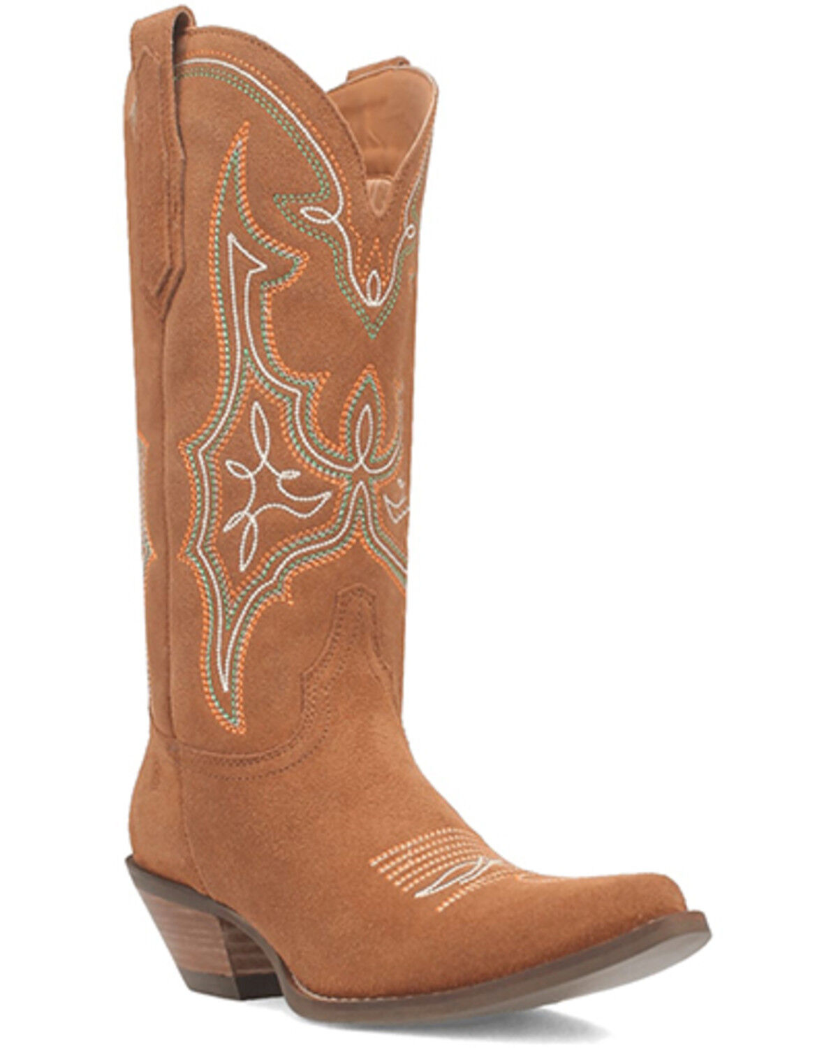 Image #1 - Dingo Women's Hot Sauce Tall Western Boots - Snip Toe, Camel, hi-res