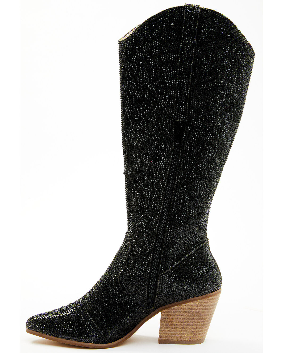 Image #3 - Matisse Women's Boot Barn Exclusive Nashville Embellished Tall Western Boots - Snip Toe, Black, hi-res