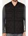 Image #3 - Brothers and Sons Men's Quilted Varsity Vest, Black, hi-res