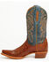 Image #3 - Dan Post Women's Exotic Teju Lizard Western Boots - Snip Toe, Tan, hi-res