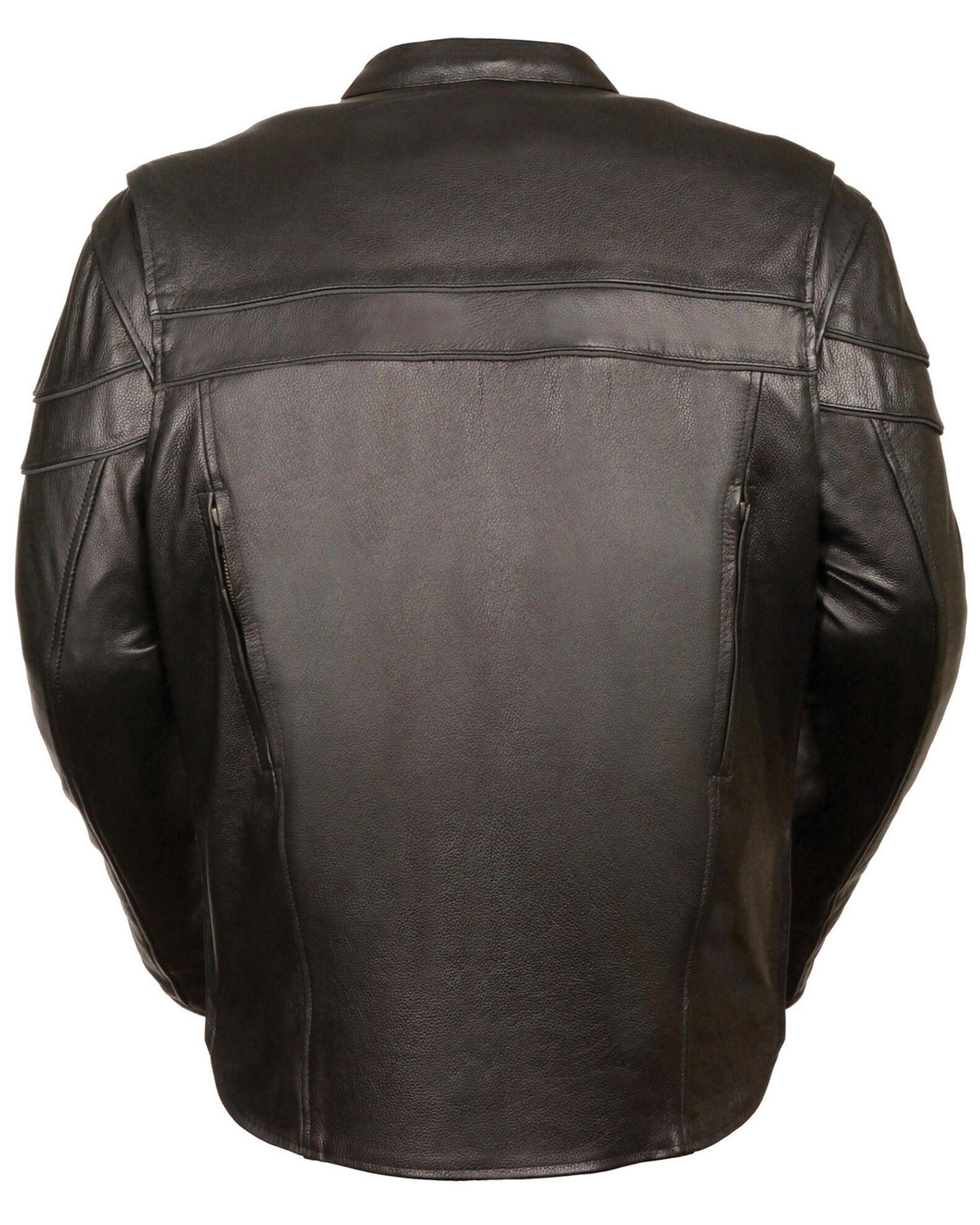 Image #3 - Milwaukee Leather Men's Sporty Scooter Crossover Jacket - 5X, Black, hi-res