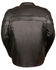 Image #3 - Milwaukee Leather Men's Sporty Scooter Crossover Jacket - 5X, Black, hi-res