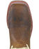 Smoky Mountain Boys' Scout Western Boots - Broad Square Toe, Cream/brown, hi-res