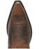 Laredo Men's Murphy Braid Bucklace Distressed Western Boots - Snip Toe , Chocolate, hi-res