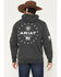 Image #1 - Ariat Men's Sponsor Patriot Hooded Sweatshirt, Black, hi-res