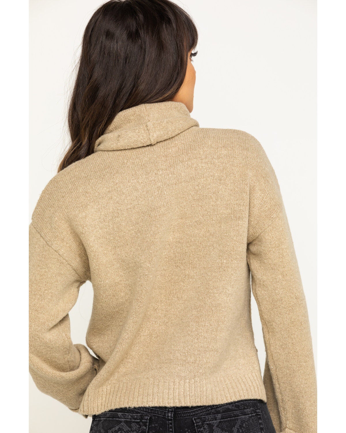 tan cropped sweater