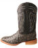 Image #3 - Twistex X Men's Ruff Stock Fill-Quill Ostrich Vamp Exotic Western Boot - Broad Square Toe, Black, hi-res