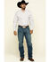 Image #6 - Resistol Men's White Palmetto Floral Print Long Sleeve Western Shirt, White, hi-res