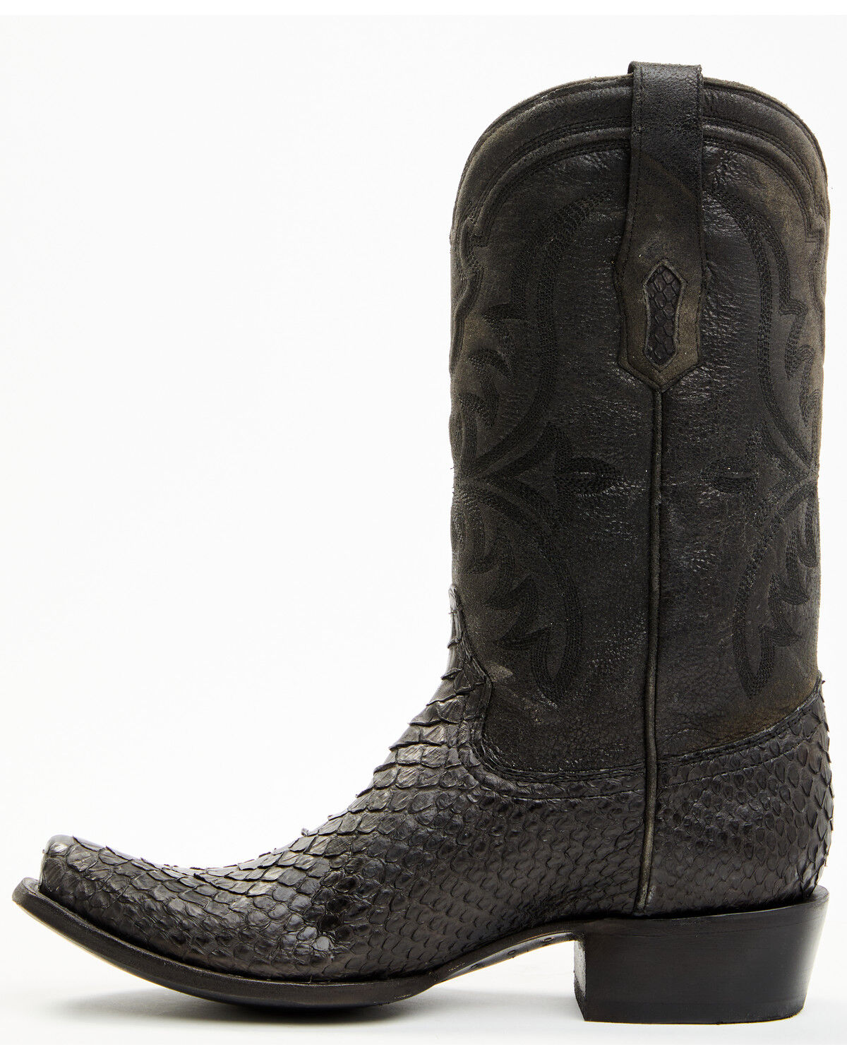 Image #3 - Corral Men's Exotic Python Western Boots - Square Toe, Black, hi-res