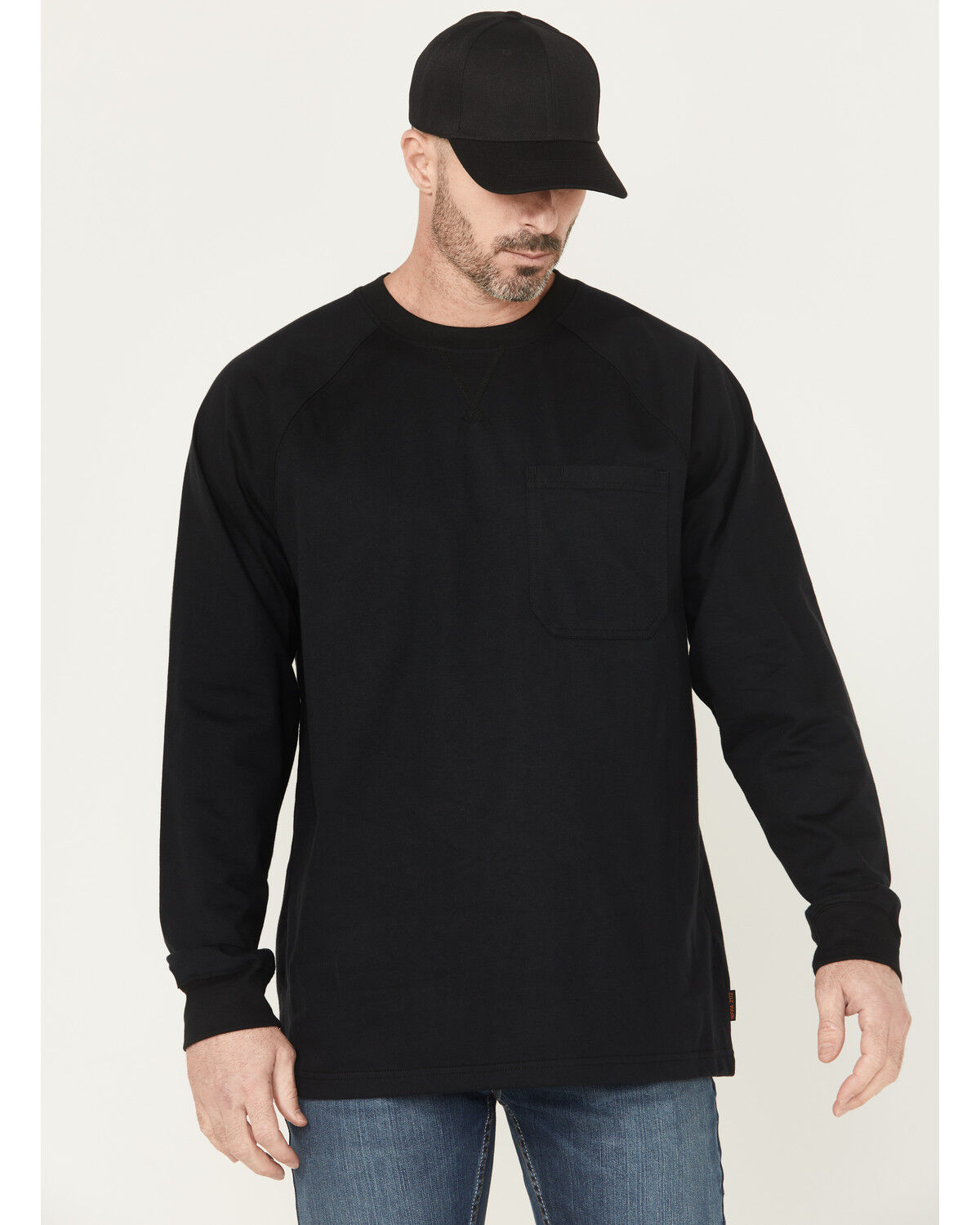 Hawx Men's FR Flaming Skull Long Sleeve Graphic Work T-Shirt